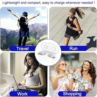 RuenTech Charging Case for Samsung Galaxy Buds/Buds + Charging Case, Replacement Charging Case Dock Station for Galaxy Buds Plus SM-R170 SM-R175 Headset Accessories
