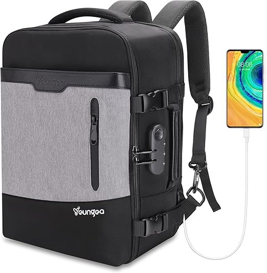 YOUNGOA Cabin Bag Backpack 40x20x25cm for Ryanair Underseat Carryon