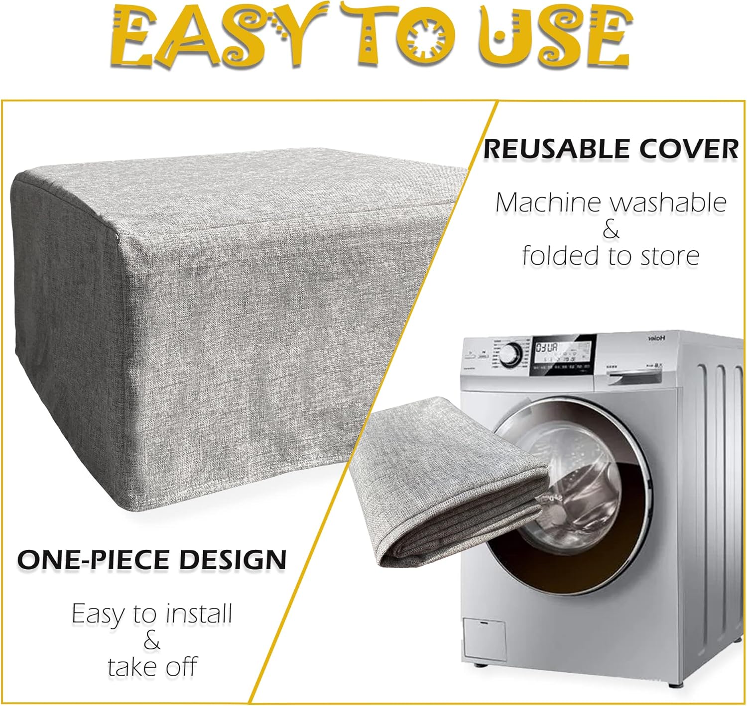 Printer Dust Cover Turntable Cover Case Compatible for EcoTank ET-2803, Linen Look Antistatic Fabric Burlap Decor with Home Style, 24"W x 15"D x 10"H