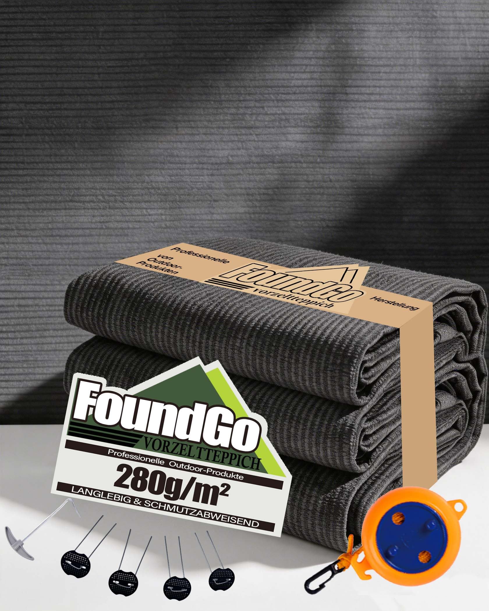 FoundGo Tapis de Sol Camping avec œillets