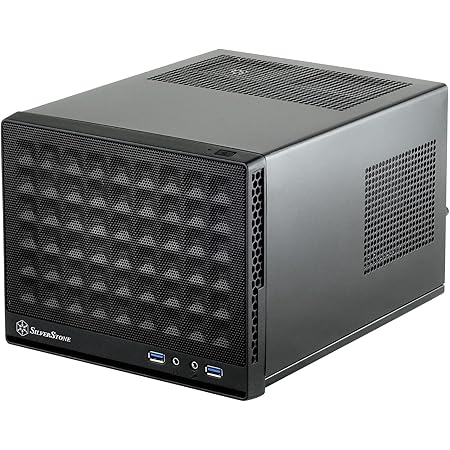 SilverStone Technology Ultra Compact Mini-ITX Computer Case with Mesh Front Panel Black (SST-SG13B-USA)