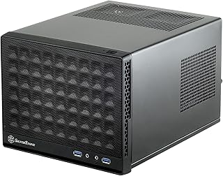 SilverStone Technology Ultra Compact Mini-ITX Computer Case with Mesh Front Panel Black (SST-SG13B-USA)