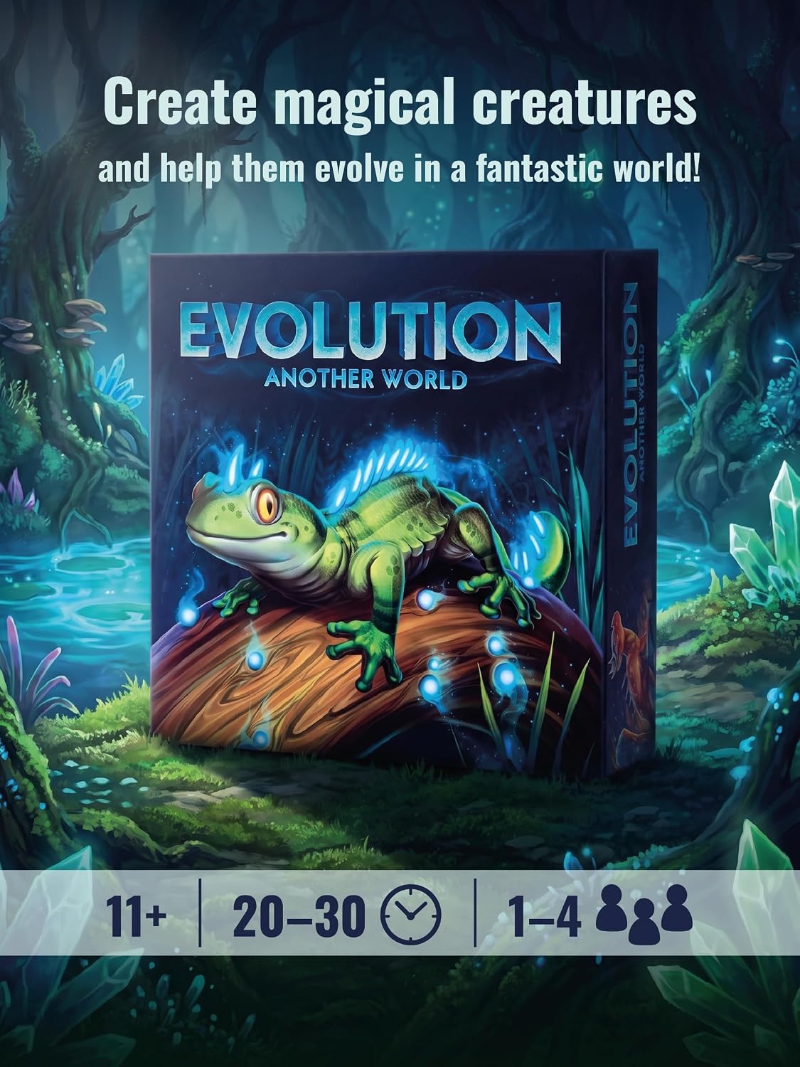 Crowd Games | Evolution: Another World Board Game | 1-4 Players | Ages 11 and up | Popular Science | Fantasy | Animals| Card Game | Simulation | Hand Management | Average Playtime 30 min image 2