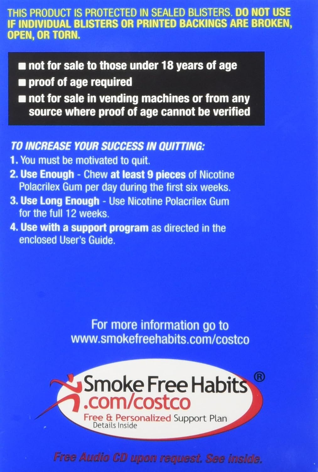 Kirkland Signature Quit Smoking Gum, 2 mg, 380 Count : Other Products : Health & Household