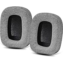 P3 Ear Pads - TRANSTEK Replacement Ear Cushion Compatible with P3 and P3 S2 Series 2 Headphones Grey Fabric