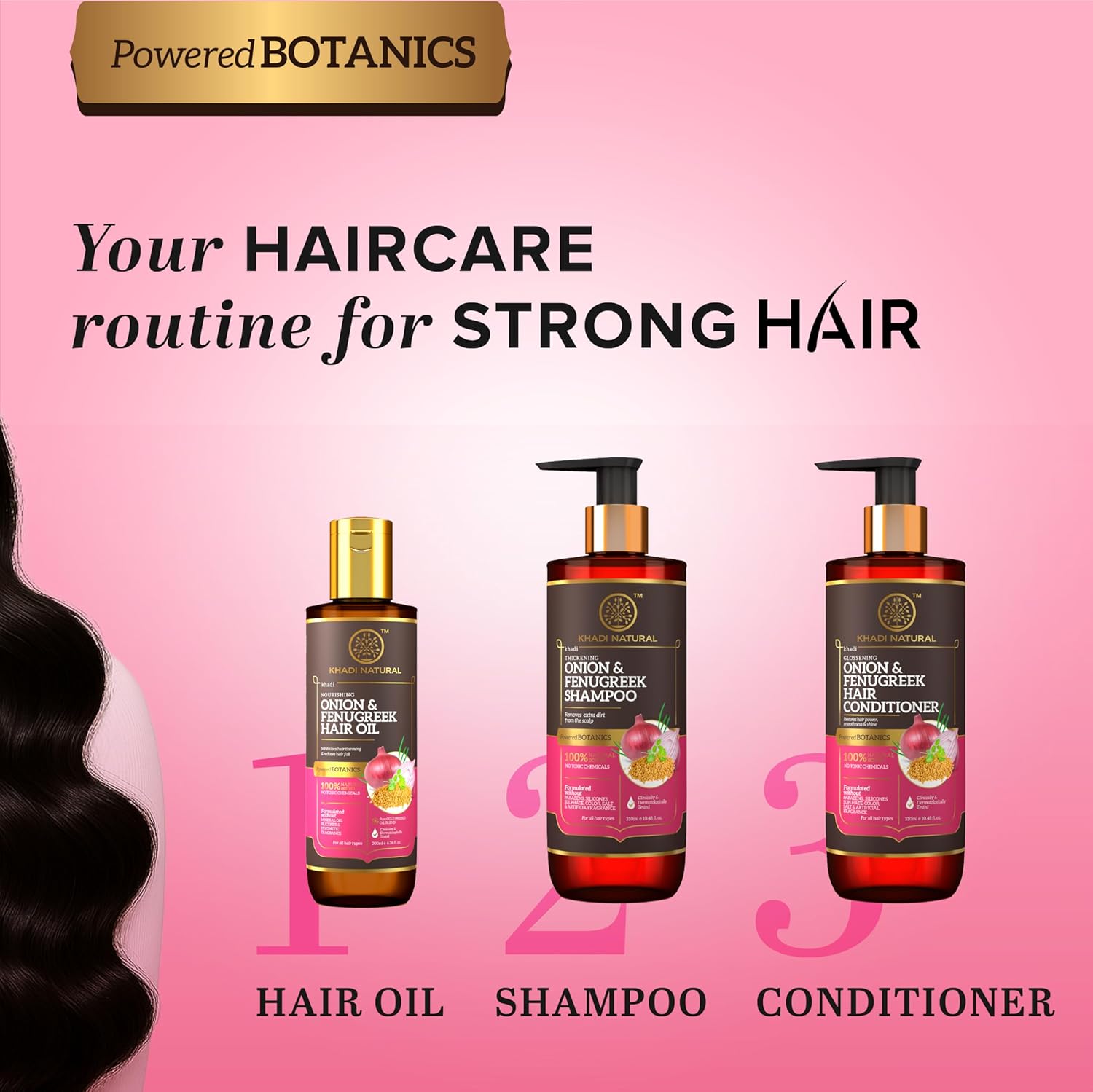 Khadi Natural Onion and Fenugreek Hair Conditioner | Reduce hair fall. Promotes circulation in the skull. Paraben and artificial fragrance free | Suitable for all hair. 310 ml Khadi Natural Onion and Fenugreek Hair Conditioner | Reduce hair fall. Promotes circulation in the skull. Paraben and artificial fragrance free | Suitable for all hair. 310 ml