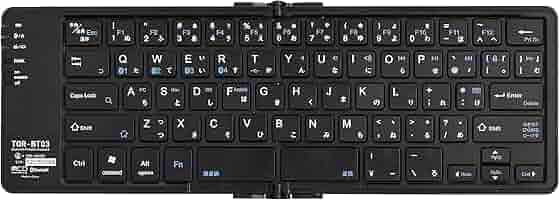 (値下げしました)ミヨシ BTキーボード TK-BT02 未開封品、2点セット トラックボール内蔵 Bluetoothキーボード [TK-BT02