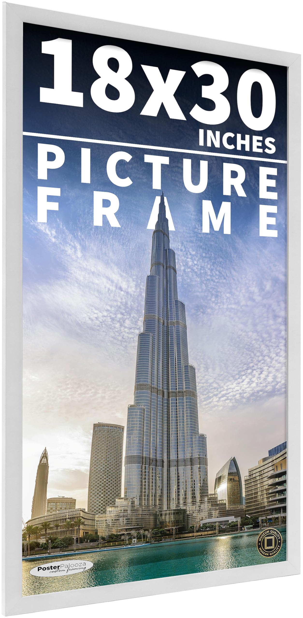 Poster Palooza 18x30 White Pine Frame