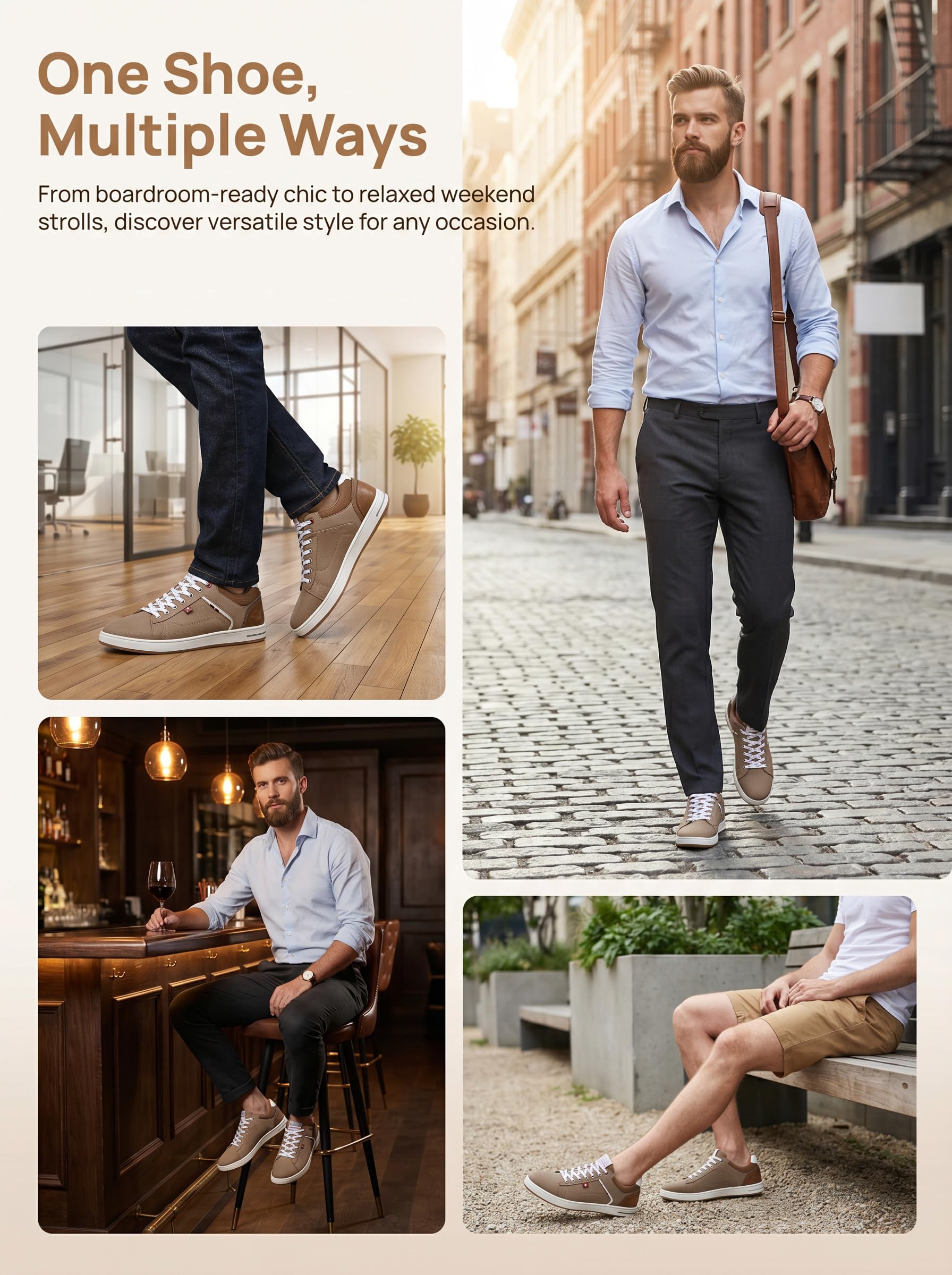 ARRIGO BELLO Chaussure Homme Baskets Sneakers Casual Sport Running Espadrilles Athlétique Courtes Fitness Tennis 41-46