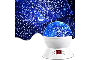 Star Night Light Projector for Kids with Timer and Glow in the Dark Stars