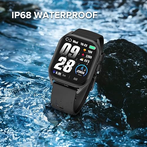 Miniatura 6 de BRIBEJAT Reloj inteligente (marcaciónrespuesta de llamada) Pantalla de 1.83 pulgadas, 110+ rastreador de fitness deportivo con podómetro SpO2ritmo