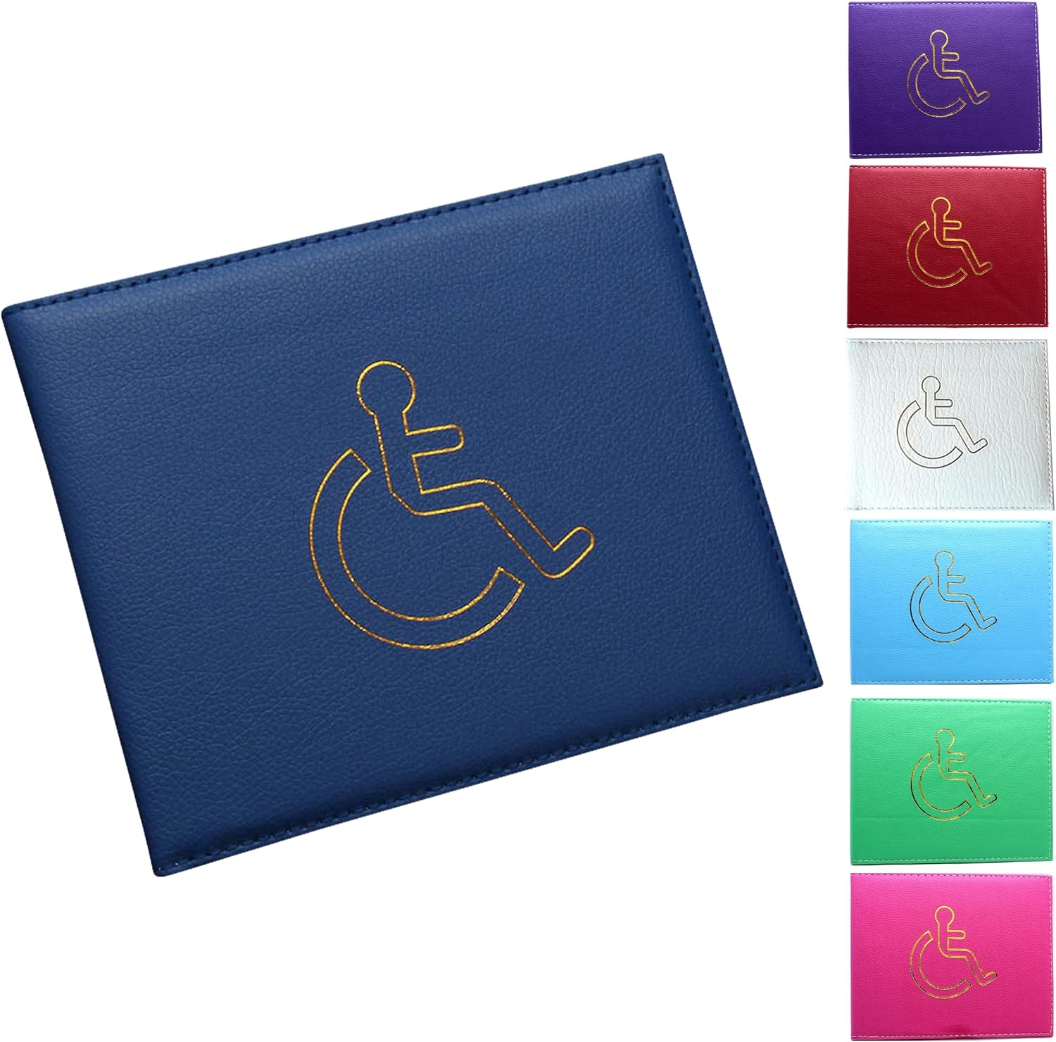 Soft Leather Disabled Badge Holder Wallet Disability Parking Badge