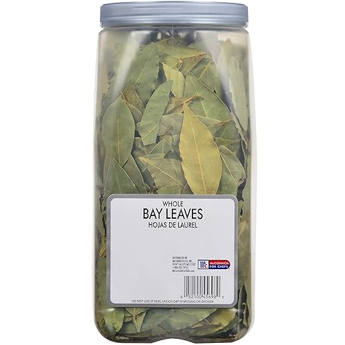 Miniatura 2 de McCormick Culinary Whole Bay Leaves, 8 onzas, un recipiente de 8 onzas de hojas de laurel enteras a granel para un sabroso sabor floral, perfecto en