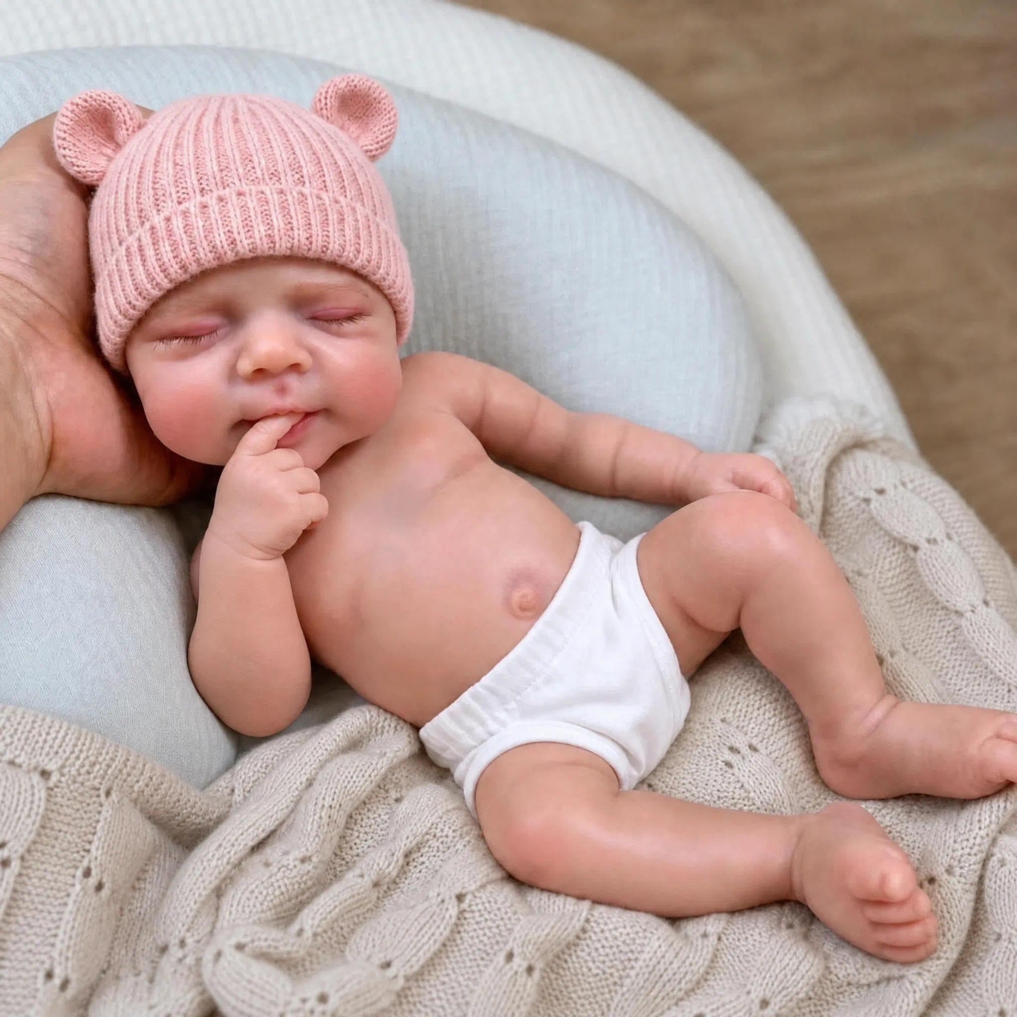 Zero pam 30CM Mini Size Squishy Silicone Baby Dolls Full Body Girl
