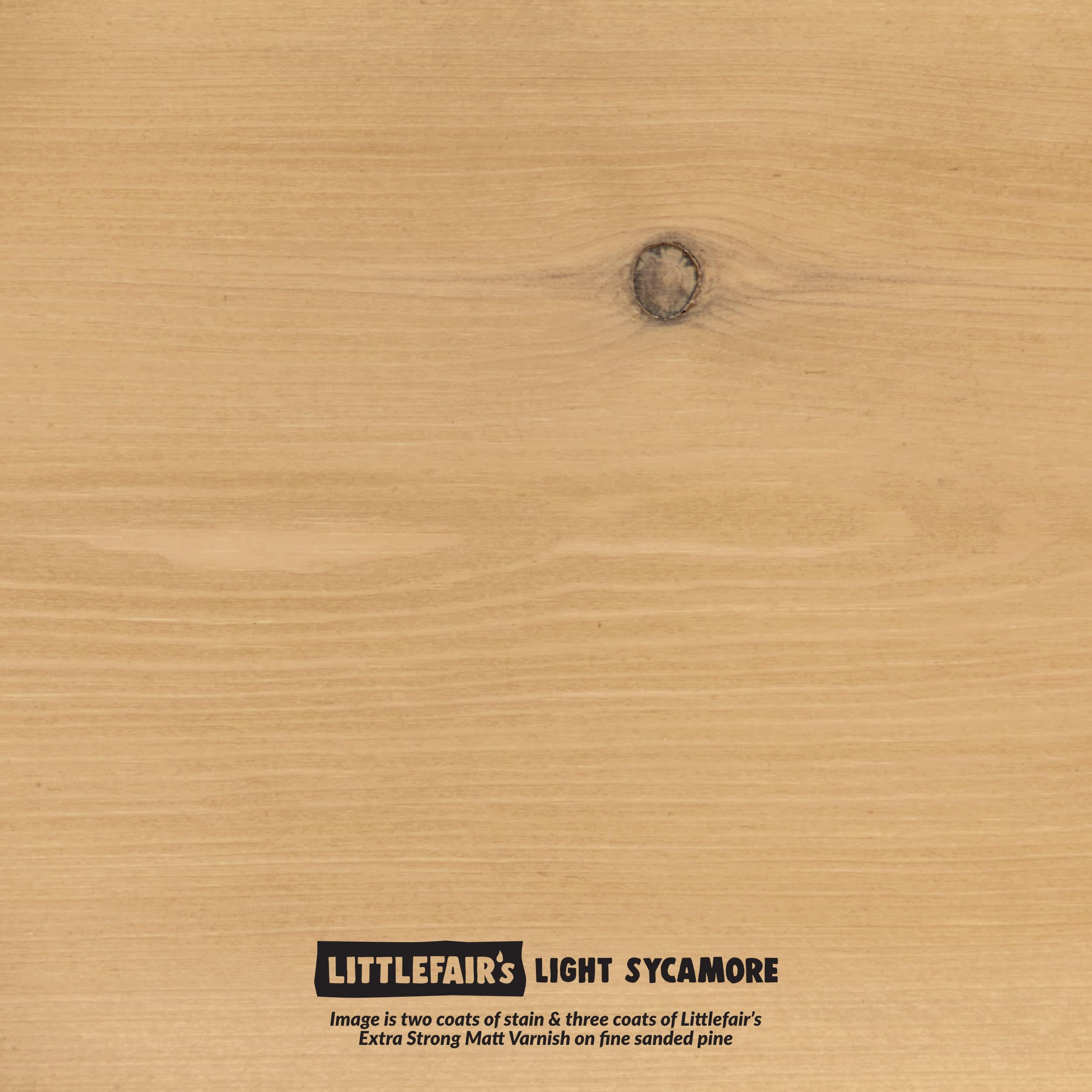 Littlefair's Teinte Bois 1ltr Teinture Bois Écologique À Base D'Eau Lasure Bois Intérieur Séchage Rapide Couleur Sycomore clair