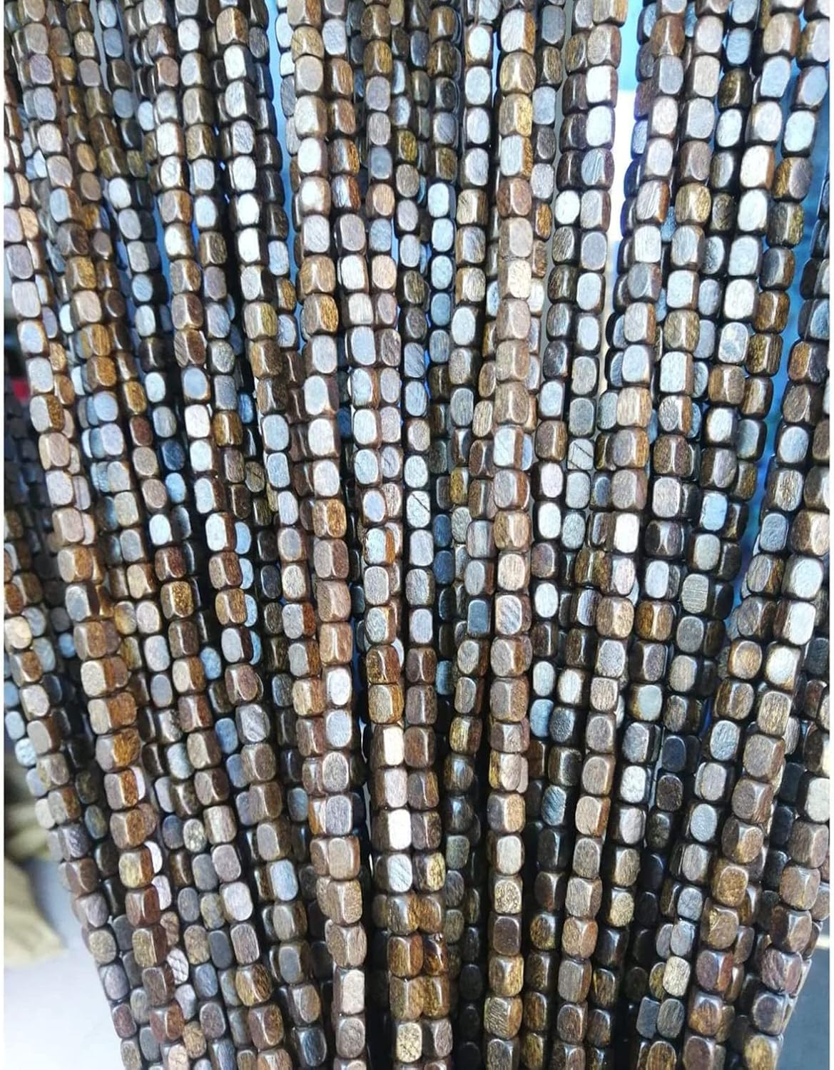 Rideau de perles en bois de bambou 80 fils, cloison amovible pour porte 80x210