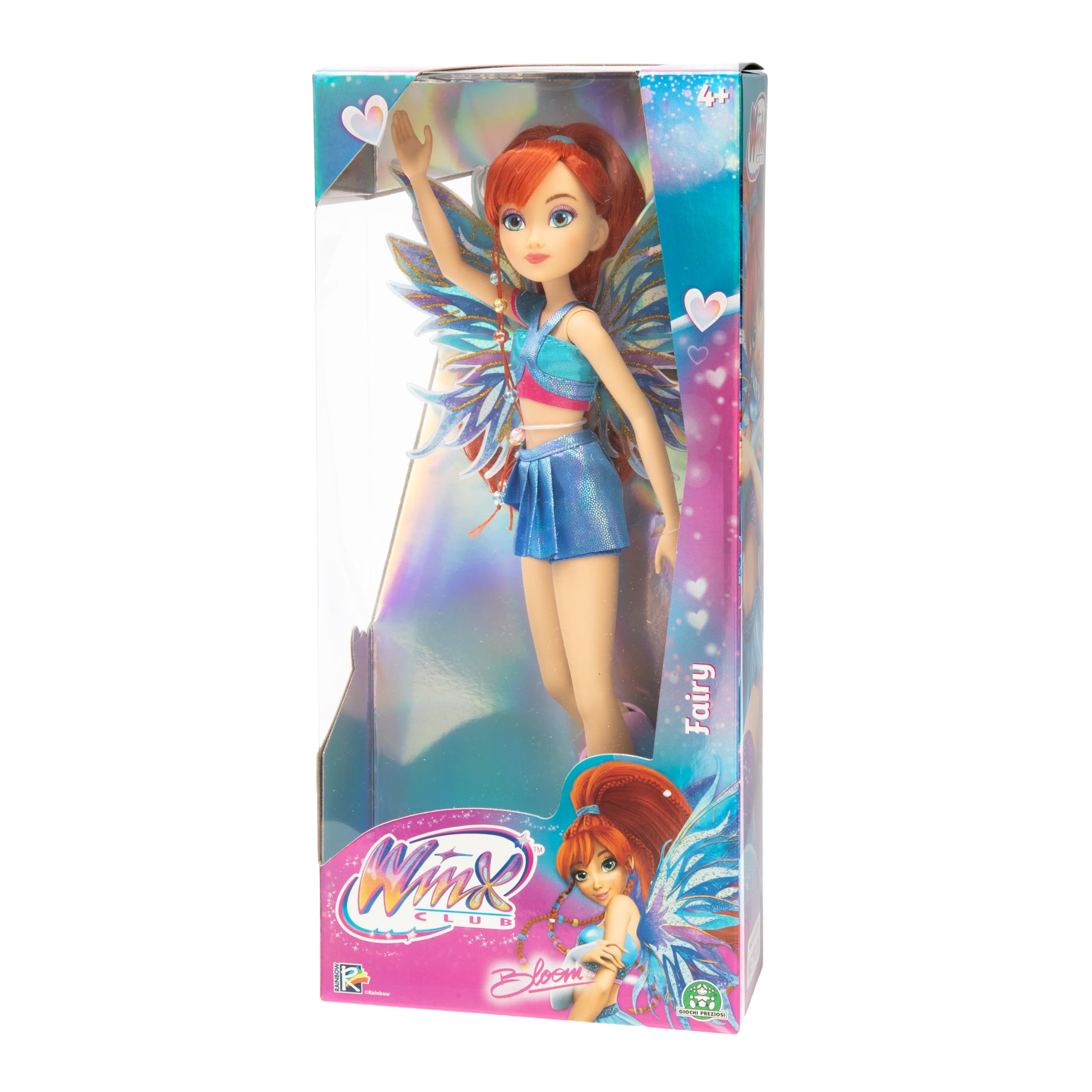 Winx Fairy Bloom Muñeca 26 cm con Outfit de Hada Oficial de la Serie, Representa Aventura, Transformación y Empoderamiento, Figura Coleccionable para Recrear el Mundo Winx, Famosa (WNX76200)