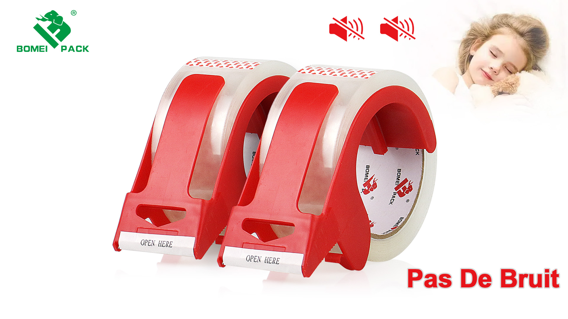 QILIMA Lot De 3 Rouleaux De Ruban Adhésif D'emballage Transparent