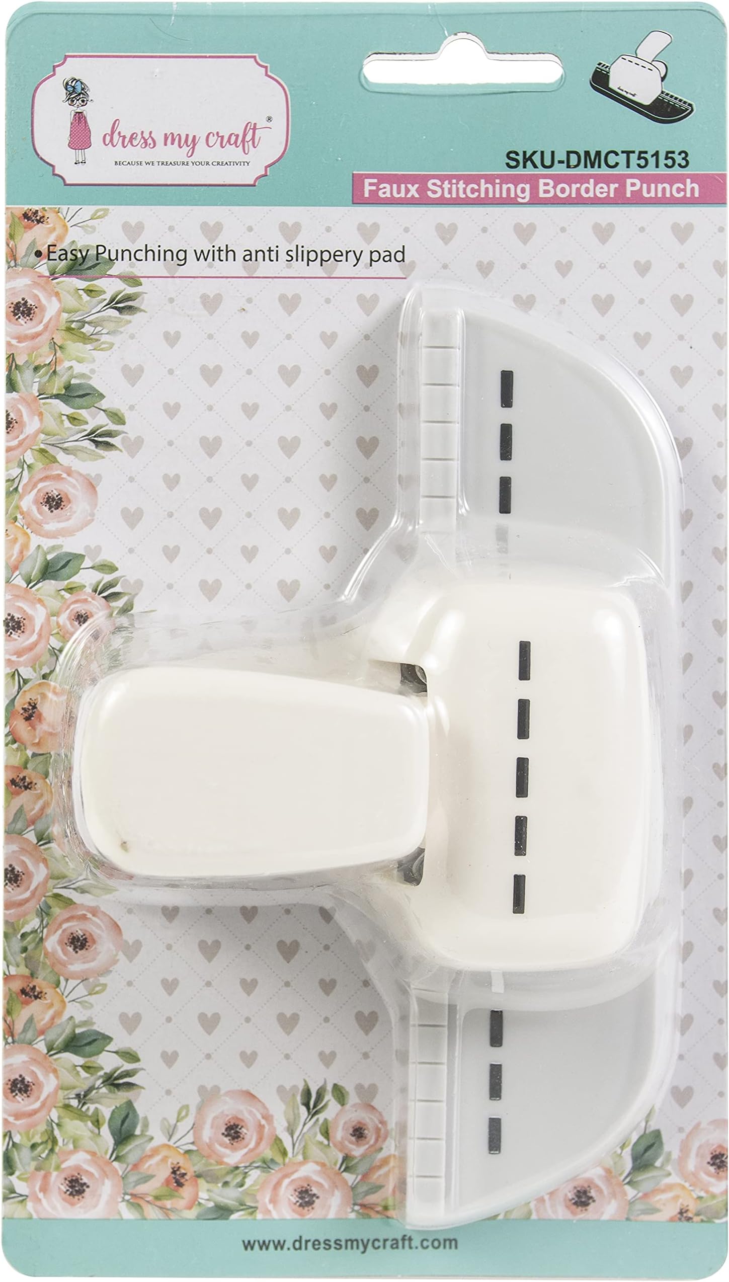 Dress My CraftPaper Punch STCH BORDR, Faux Stitching Border
