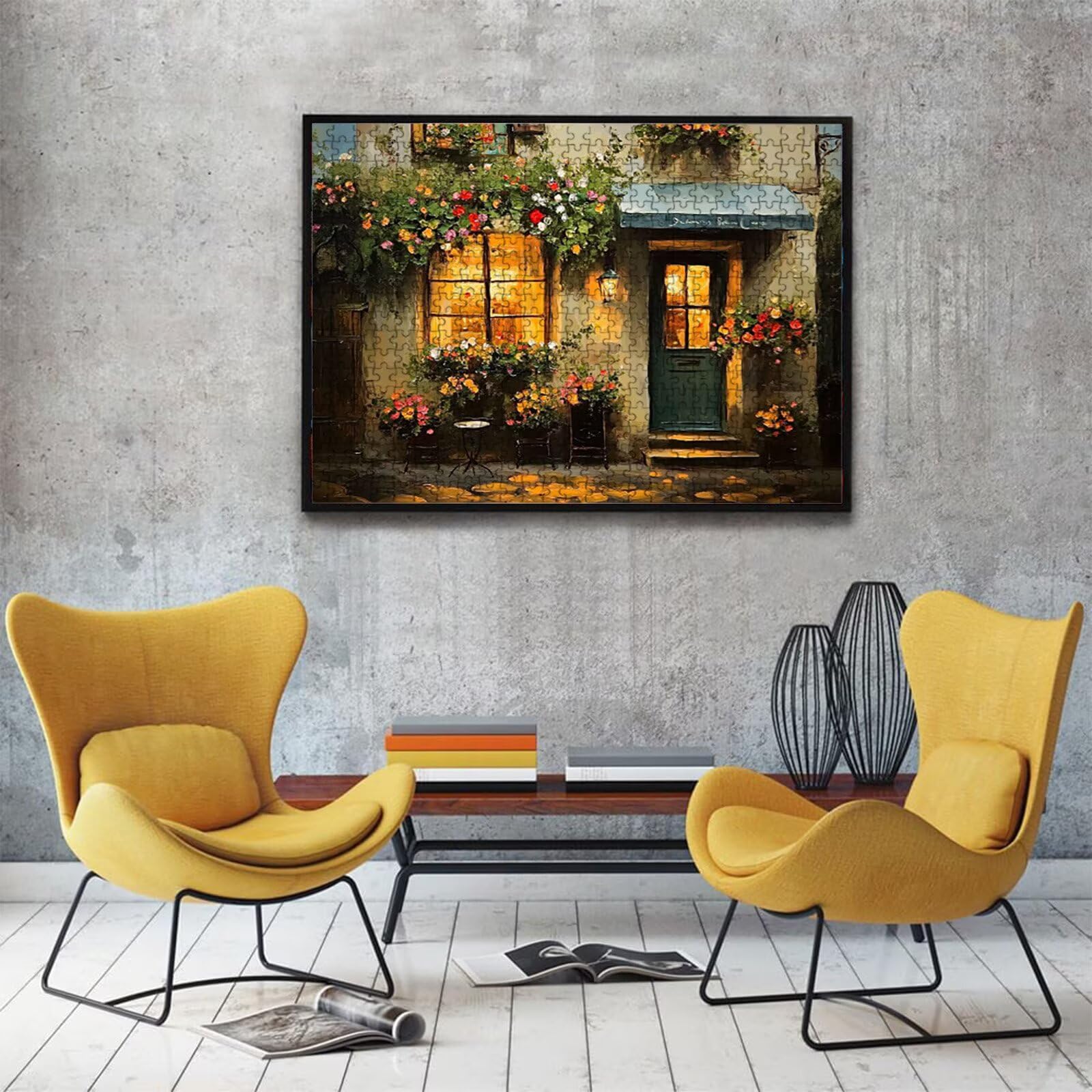 Puzzle 1000 elementów, puzzle 1000 elementów dla dorosłych, trudne puzzle, druk w wysokiej rozdzielczości i jasne kolory, drewniane puzzle świeże kwiaty lekkie z wykwintnym pudełkiem do pakowania W3H