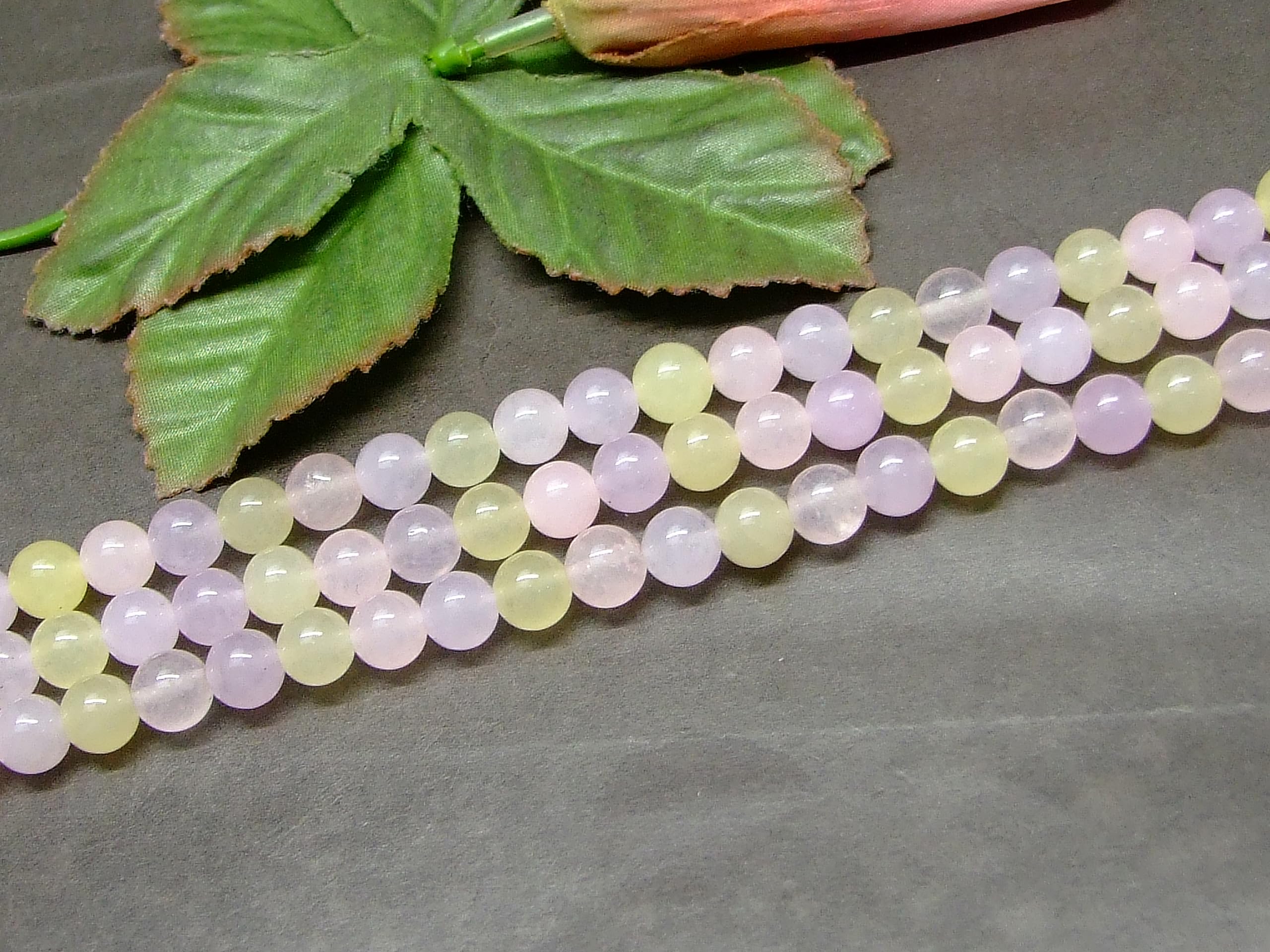 Amazon.co.jp: 6mm～12mm AA 三色 翡翠 ミックスヒスイ 1連39cm 通し針