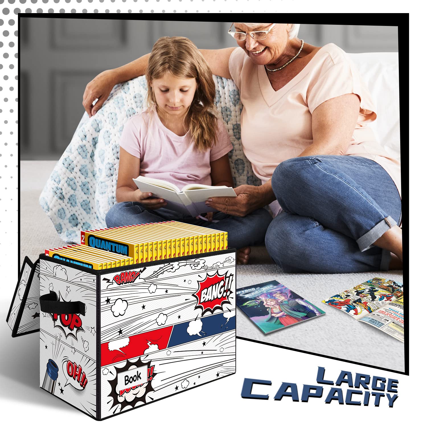 Amazon.com: REDSHELL Comic Book Storage Box with Attached Lid