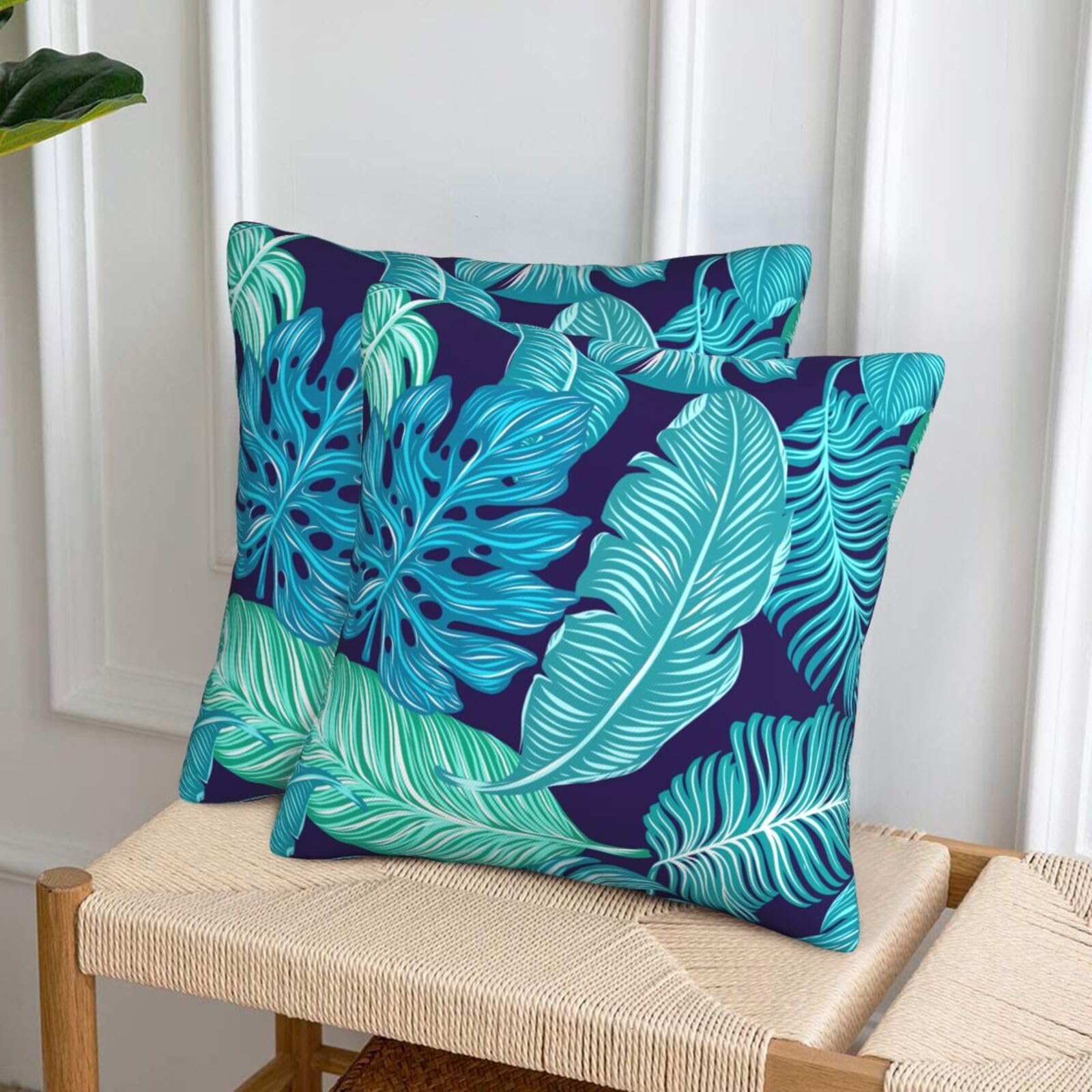 Set Di 2 Federe Per Cuscini Esterni 40x40 Cm A Pois - Impermeabili E Decorative Per Divano, Letto E Giardino, Idea Regalo