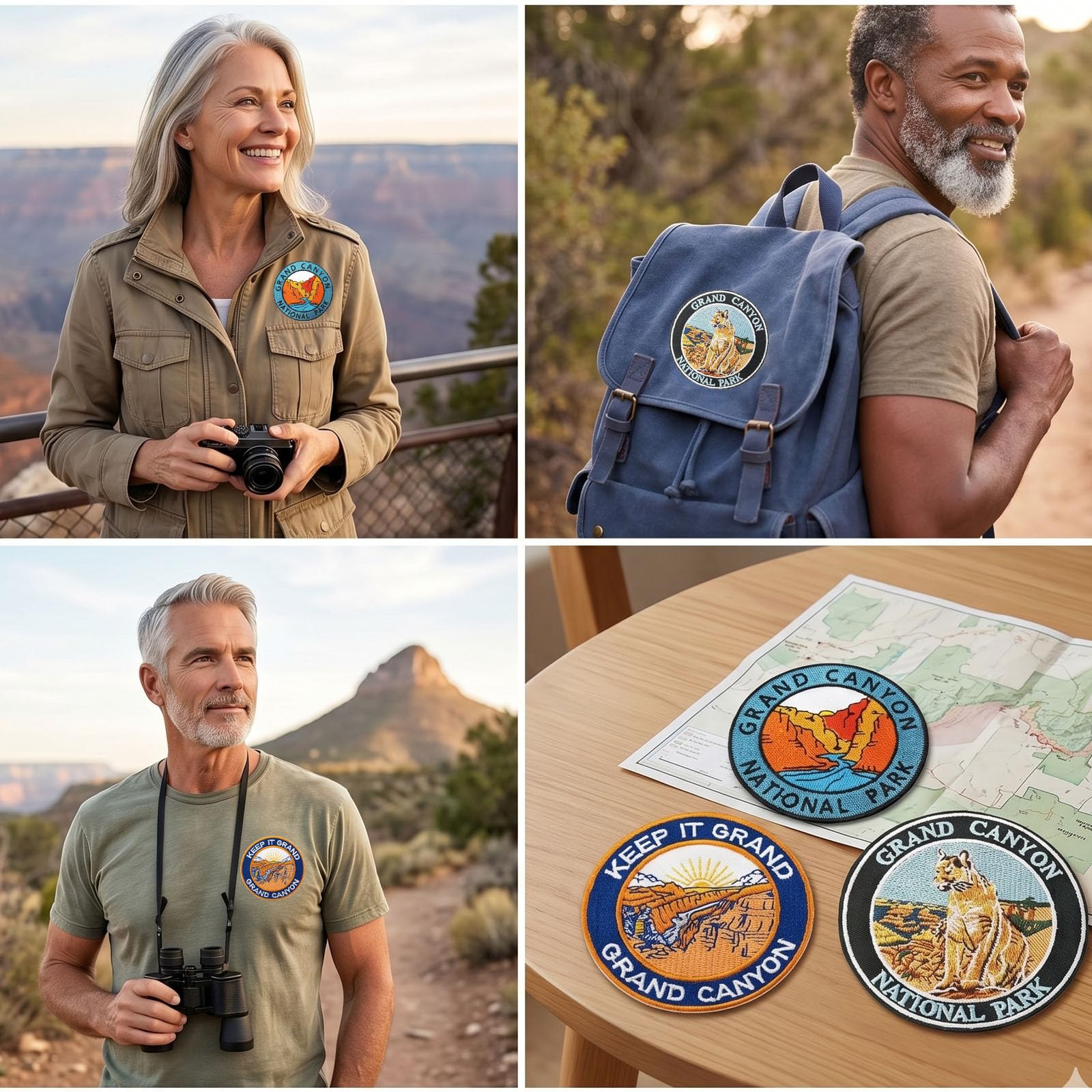 Cute-Patch Grand Canyon National Park Embroidered Patches Outdoor Hiking Backpack DIY : Arts, Crafts & Sewing
