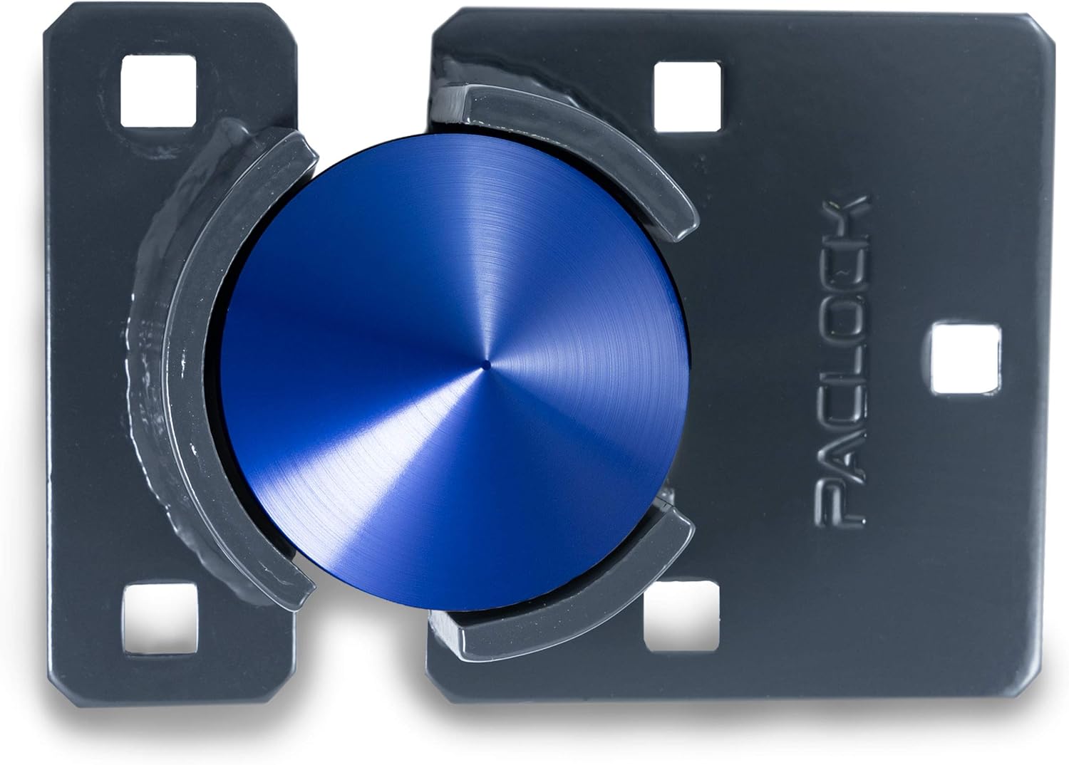 PACLOCK's UCS-9A/775 Hasp and Puck Combo Kit, High Performance 6-Pin Cylinder, One Lock Keyed to a Number U-Pick! w/ 2 Keys, Blue Anod. Puck, Double Coated Grey Hasp