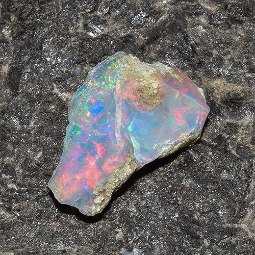 Miniatura 4 de 1 piedra natural de ópalo etíope crudo, cristales curativos de chakras ásperos, suministros sueltos para envolver joyas, piedra natal de octubre