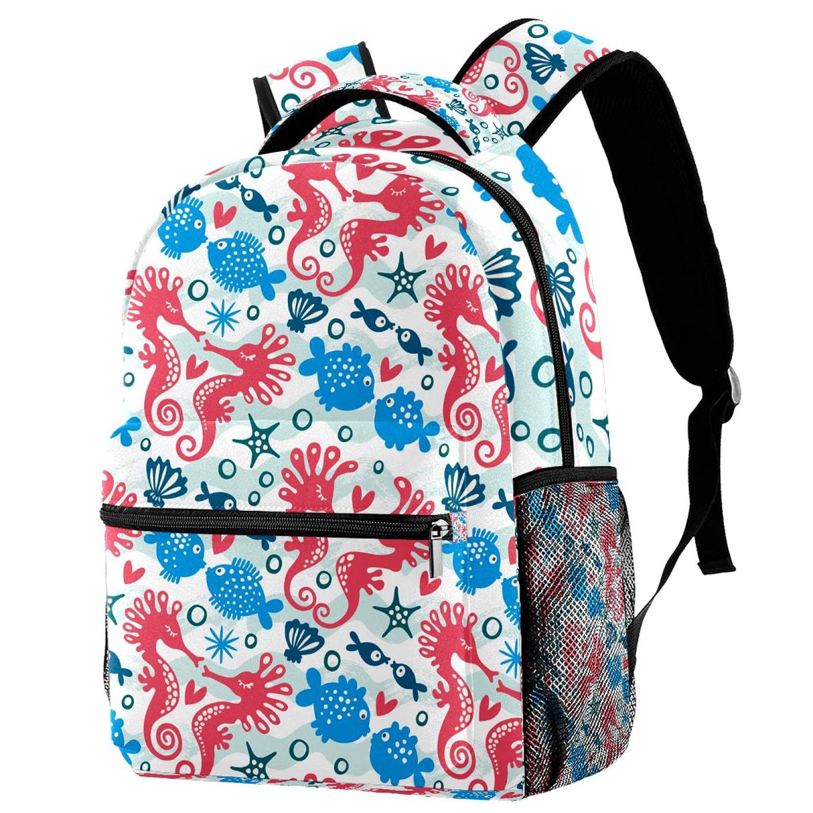 Sac à dos décontracté homme femme pieuvre multicolore