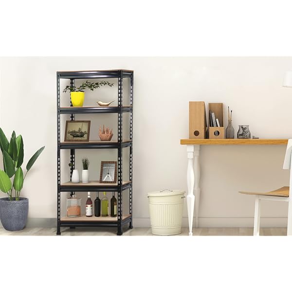 Yaheetech Lagerregal 150 x 70 x 30 cm Schwerlastregal Steckregal 5 MDF-Platten Kellerregal Werkstattregal je Fachboden… – Bild 8