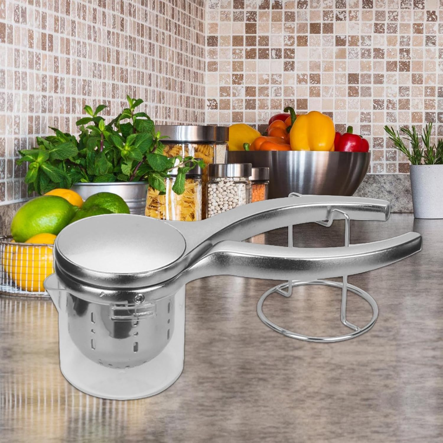 ポータブルステンレススチールジューサーハンド操作ジュースメーカーオフィスジューシーツール屋外ピクニックジューシーツールマニュアルシト