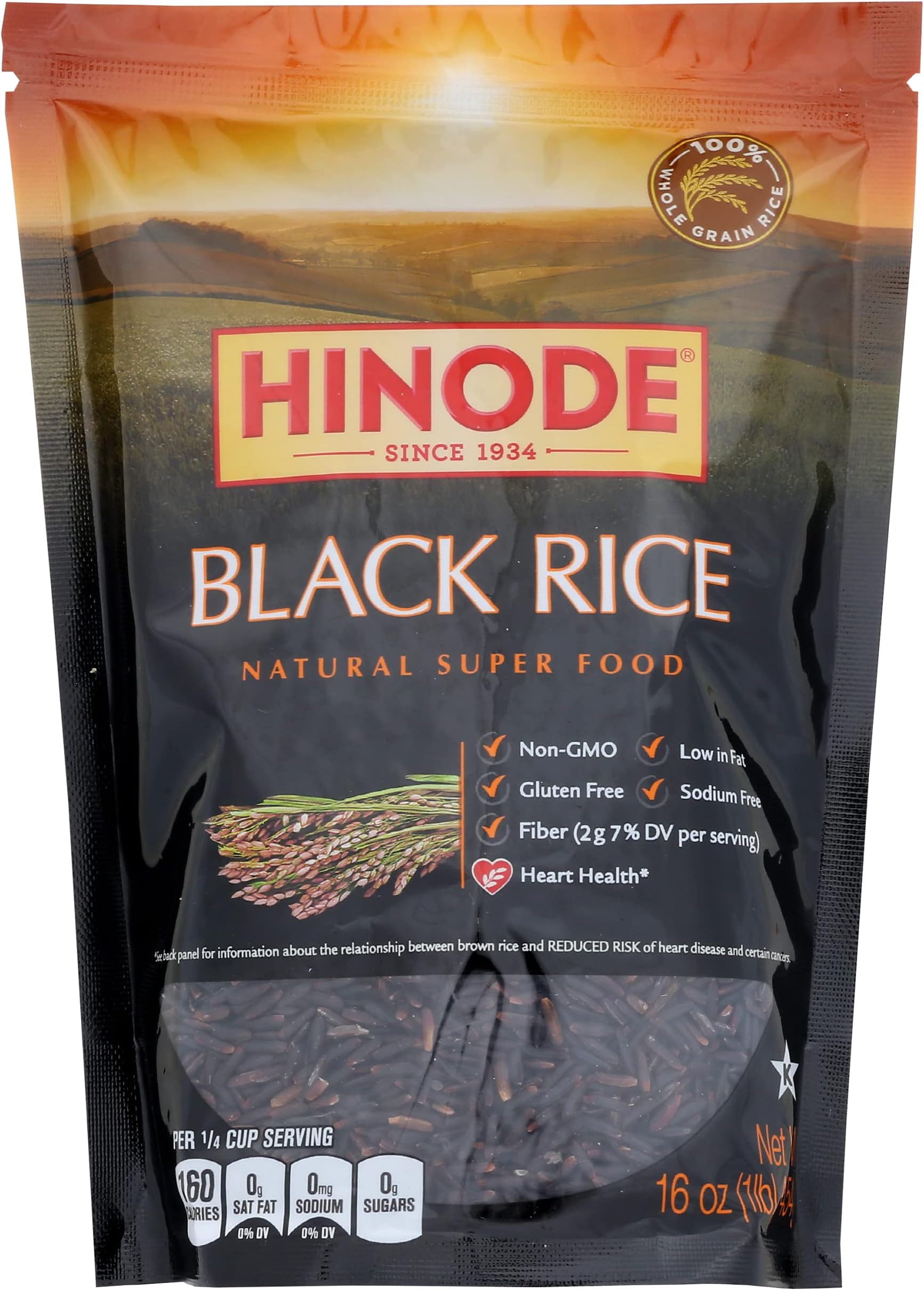 Amazon.com : Hinode Black Rice, Whole Grain, 16 oz : Grocery & Gourmet Food