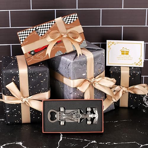 Miniatura 6 de Regalos de autos de carreras para hombres y mujeres, abrebotellas de coche de carreras, regalos únicos de carreras para hombres, él, papá, novio,