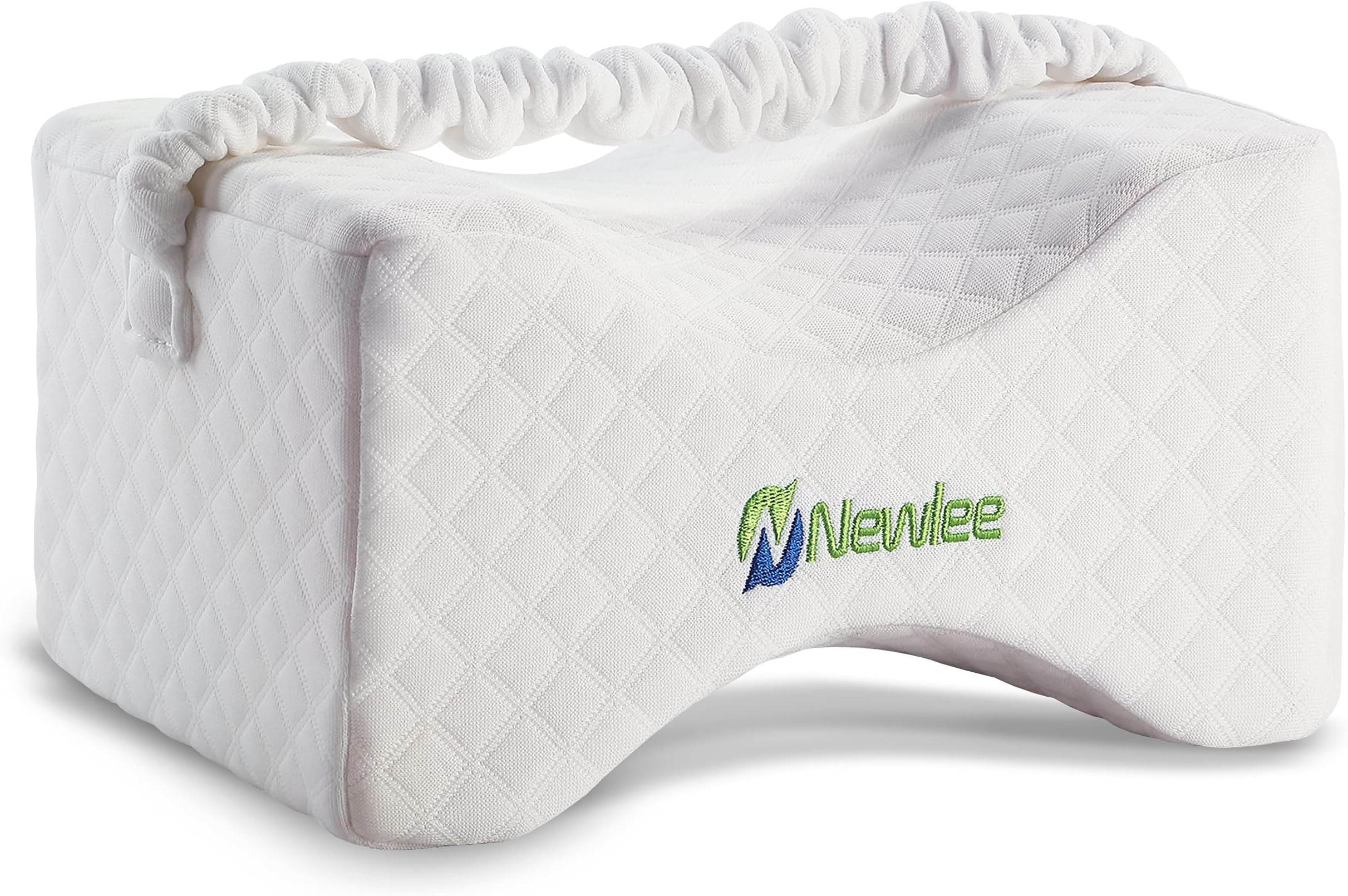 Newlee Knee Pillow to Relieve Lower Back, Knee, Hip And Joint Pain, Sciatica And Pregnancy Discomfort Contour knee Cushions for Sleeping, Orthopedic Leg Positioner Pillow