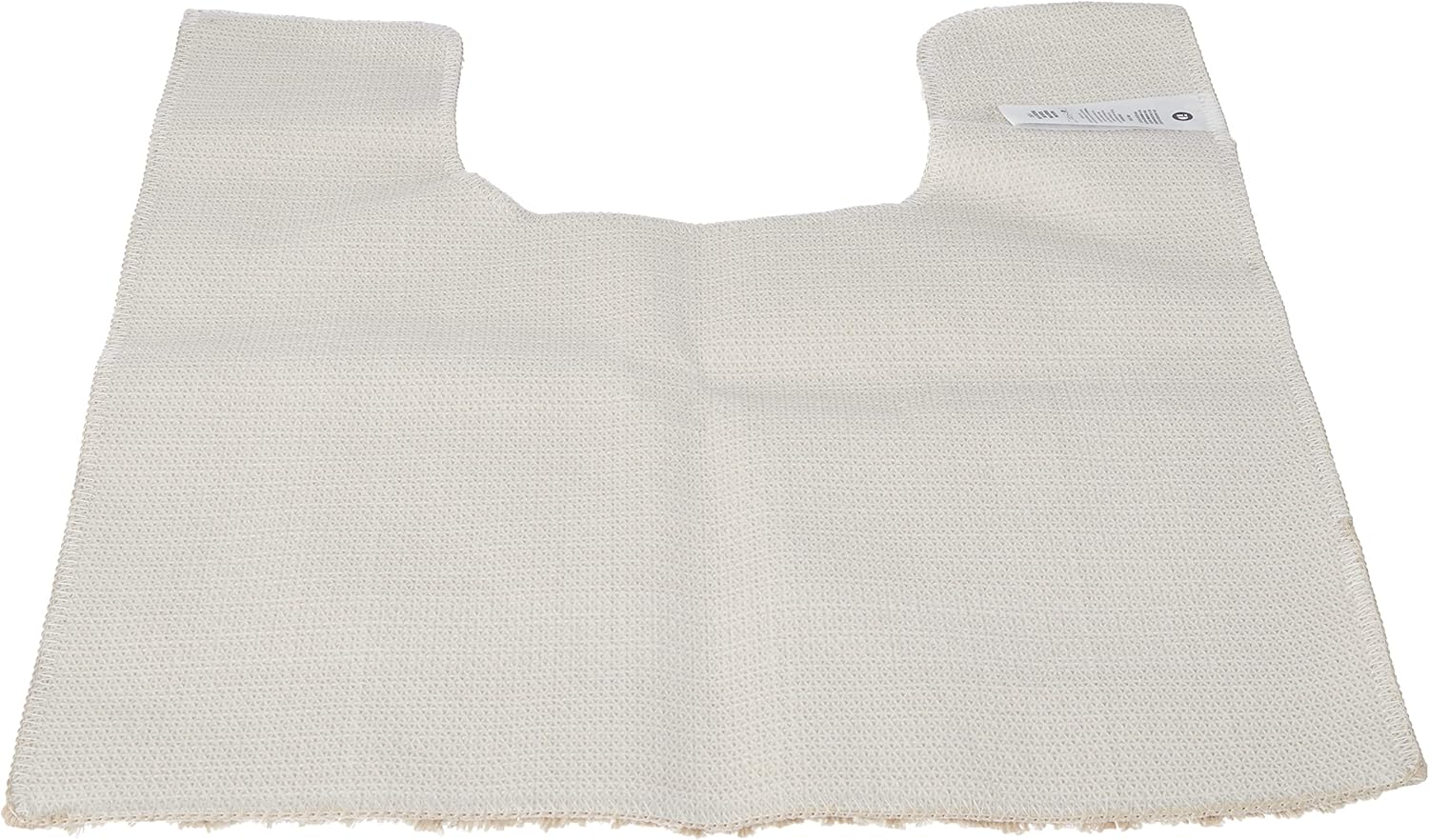 InterDesign Spa Microfiber Contour Bath Rug, Non-Slip Toilet Mat for Master, Guest, Kid's Bathroom, 23" x 21", Beige : Home & Kitchen