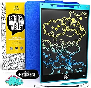 . Essy Kids LCD Writing Tablet for Kids Drawing Tablet 12” Doodle Pad Kids Writing Lcd Drawing Tablet Led Drawing Pad Kids Magic Lcd Drawing Tablet Writing Board