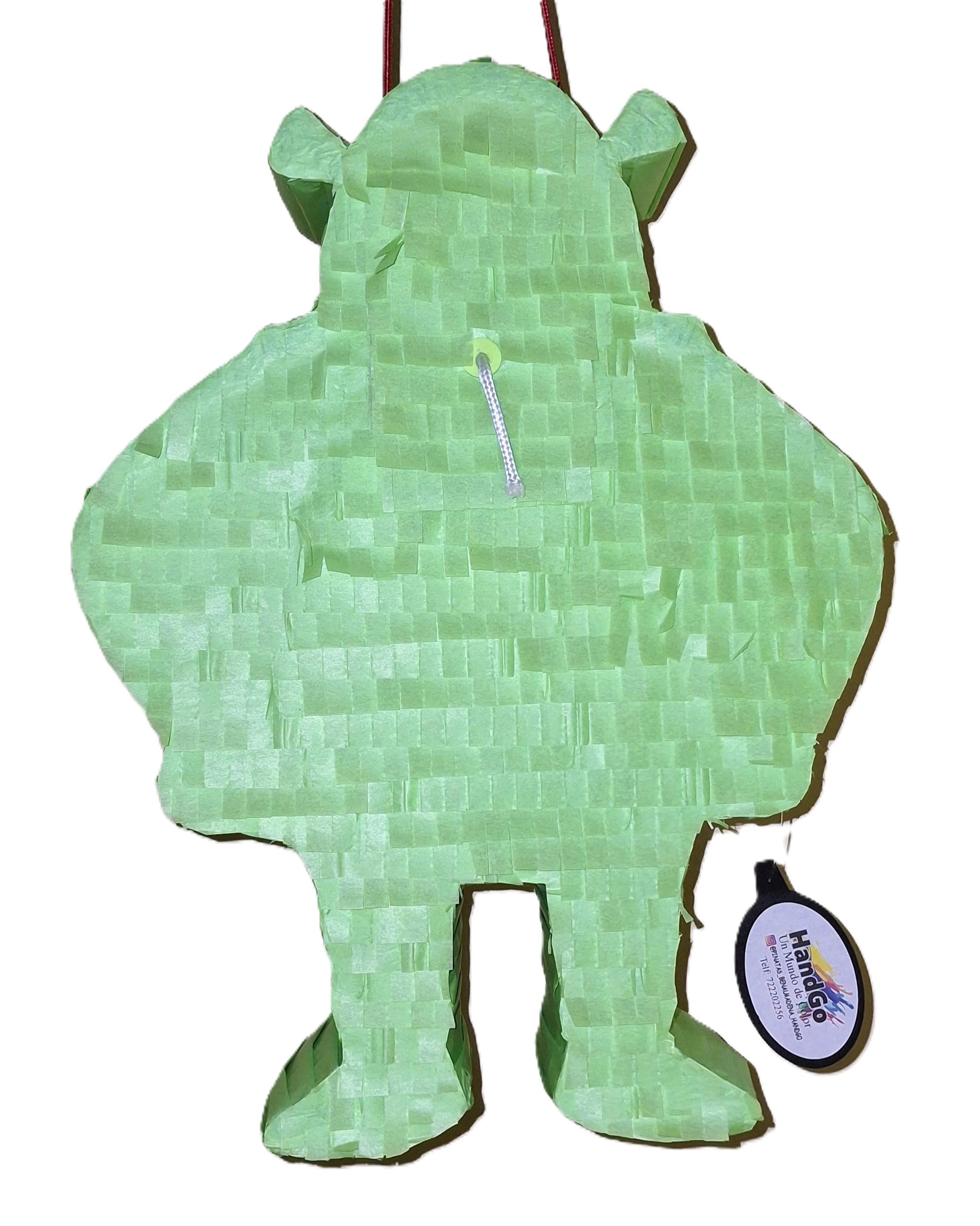 Piñata cumpleaños infantil hecha a mano (Grande 60x45x10 Centímetros)