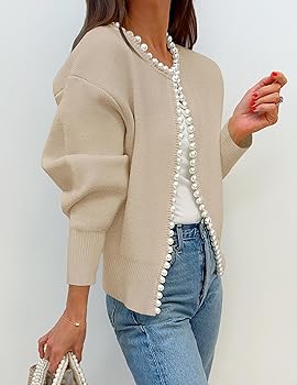 トップス silentand Merci Wrap Knit Cardigan ZESICA Women's Open Front Cardigan Sweater 2025 Fall Casual