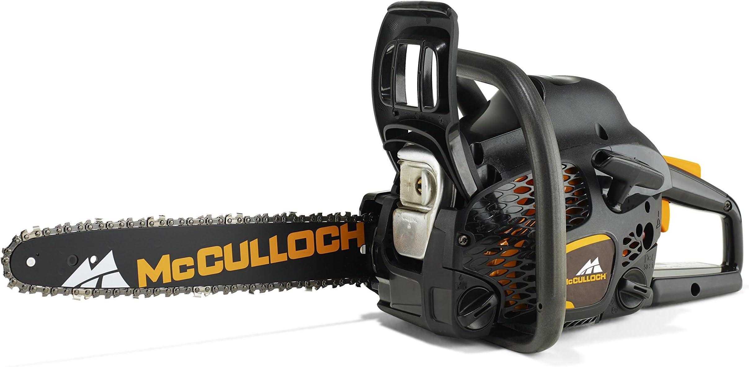 Mcculloch CS 42S Petrol Chainsaw, 42cc, 16 Inch Bar Length, 56 Drive Links, OxyPower, Soft Start, Anti-Vibration System, Fully Assembled