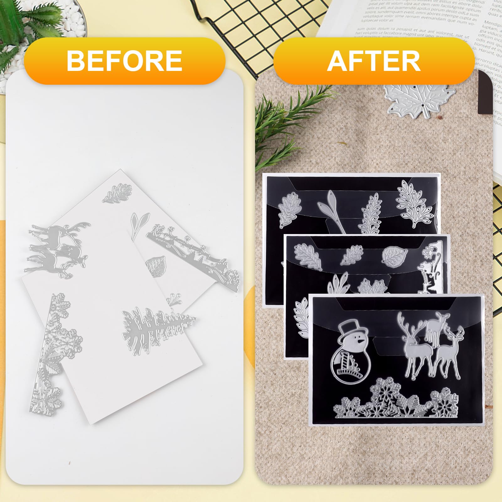 Mhing Sheets Snapklik.com : Mingting 40pcs Magnetic Sheets For Dies Storage