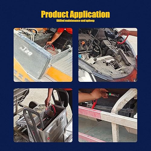 Miniatura 7 de Pack-1 Probador de circuito de prueba digital LED para automóvil, DC 3V6V12V24V bolígrafo de prueba inductiva con cable de resorte retráctil de 70.8