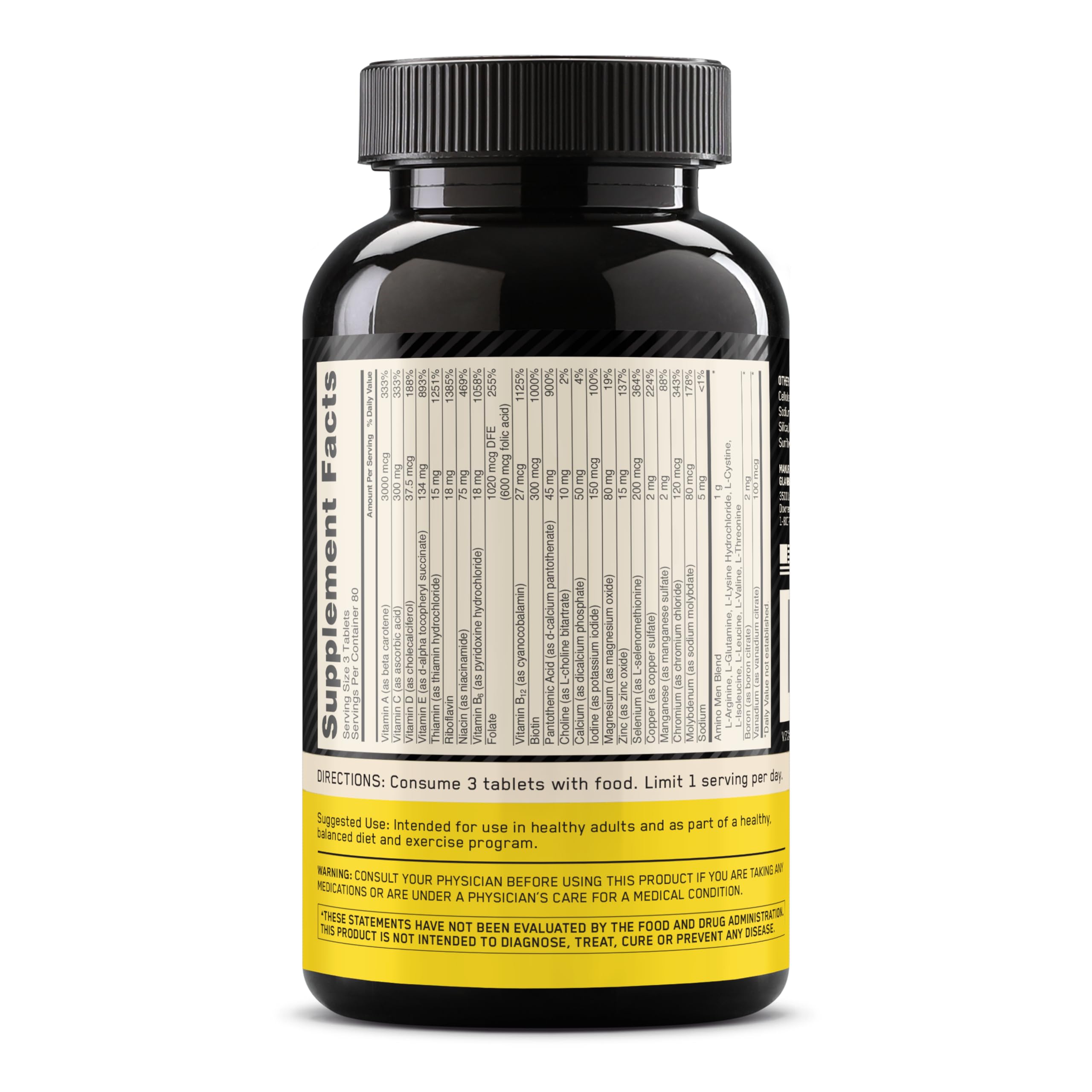 Optimum Nutrition Opti-Men Daily Multivitamin Supplement, 240 Ct — Amazon image 7