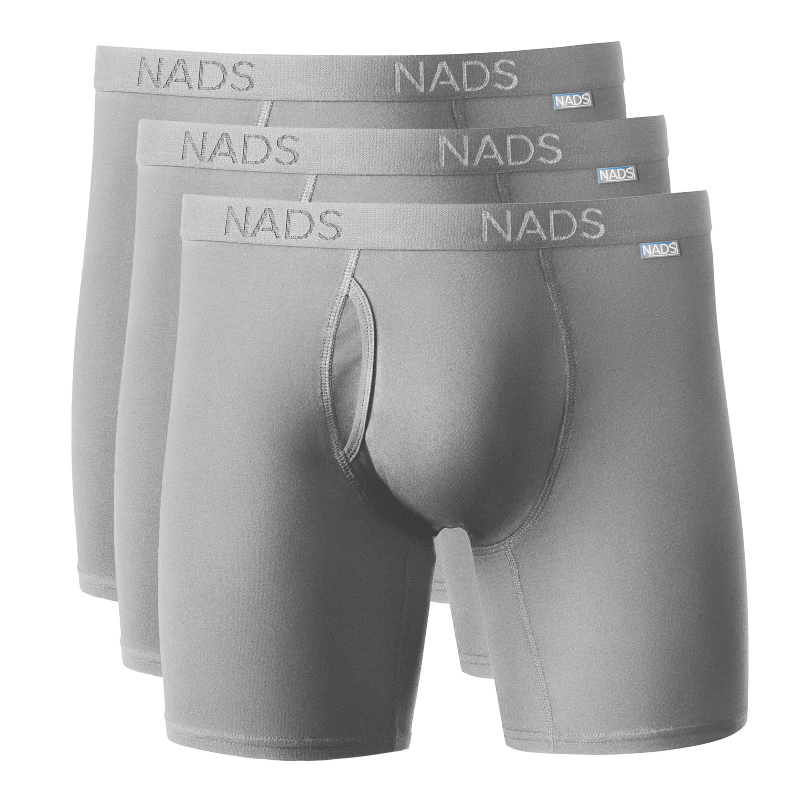 NADS Organic Cotton Boxer Briefs – Hormone-Friendly, Non-Toxic Men’s Underwear for Comfort, Support & Safer Nuts – Multi-Pack