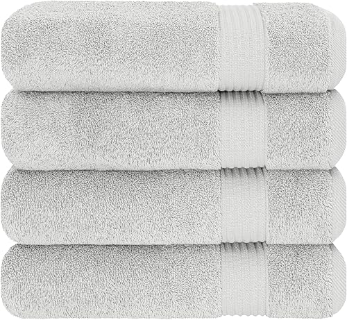 Miniatura 204 de Cotton Paradise - Juego de 4 toallas de mano para el baño de 100% algodón turco, suaves y absorbentes, color beige