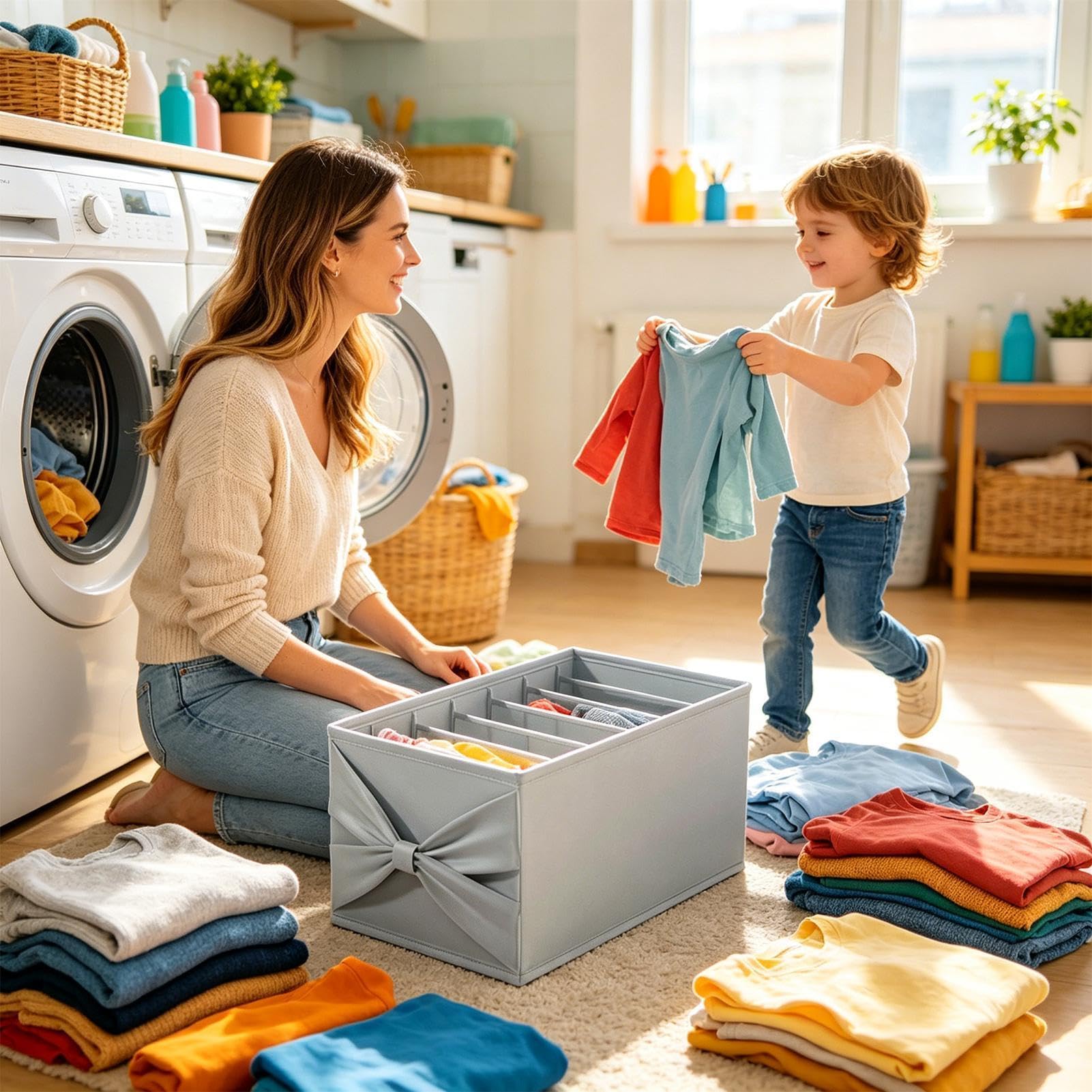 Contenedor Organizador de Ropa Solución De Almacenaje Para Armario Con | Contenedor De Almacenamiento Para Ropa para Camisas, Suéteres, Pantalones, Pantalones Largos, Hogar, Apartamento