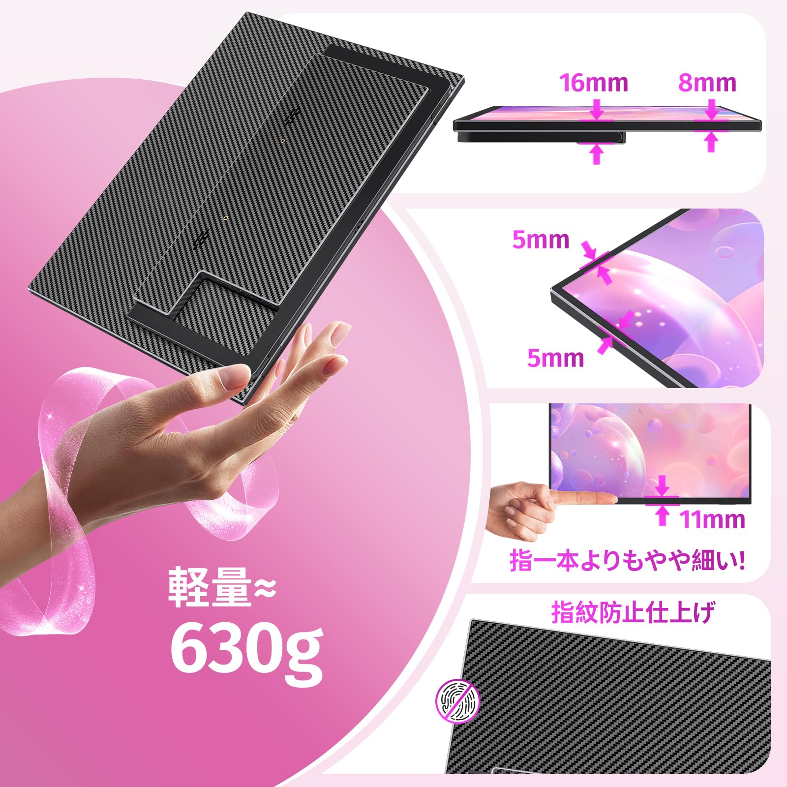 Amazon.co.jp: kksmart モバイルモニター 14インチ 4K(3840*2160) 超