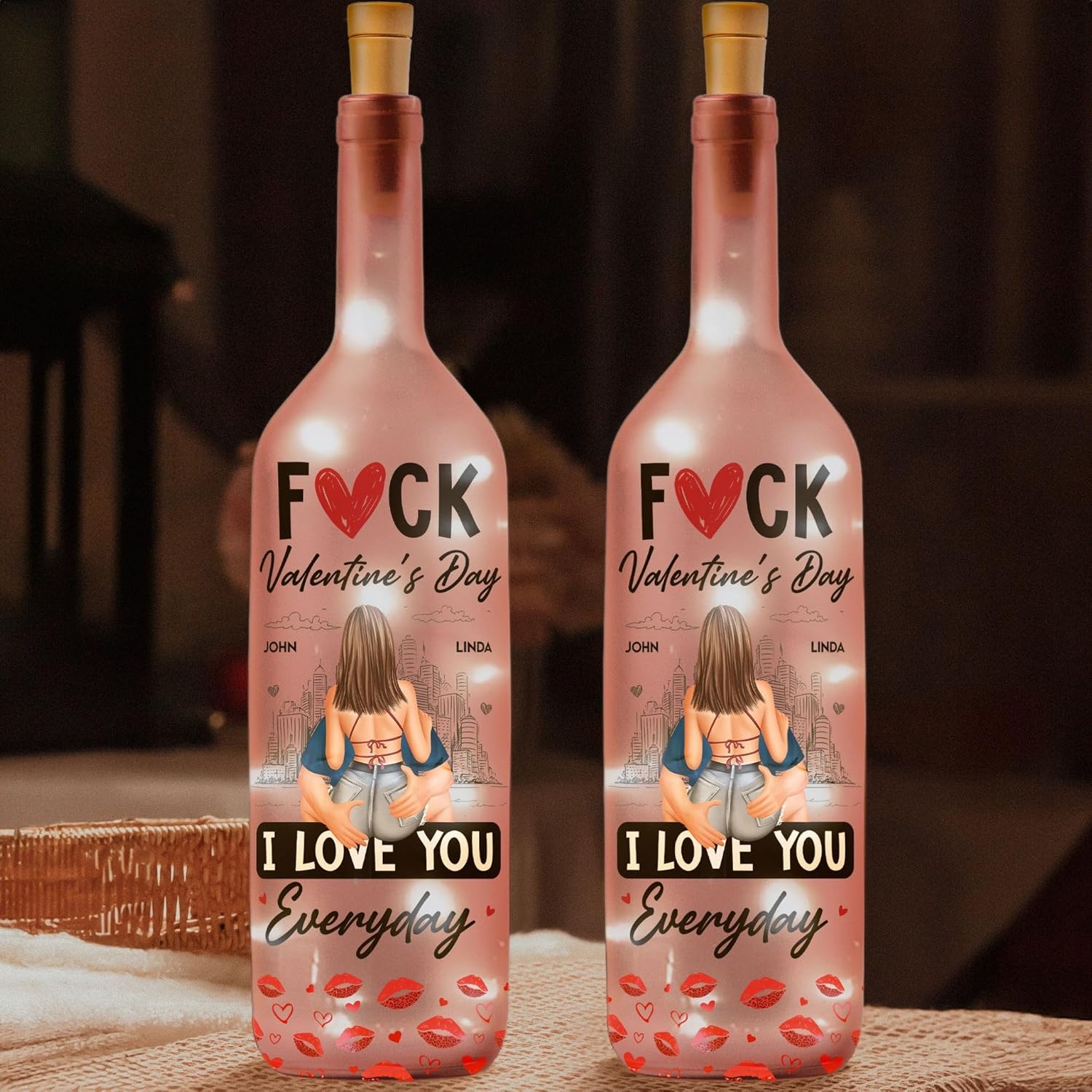 Best Home & Kitchen - Fuck Valentine's Day I Love You Everyday Bottle Lamp Review