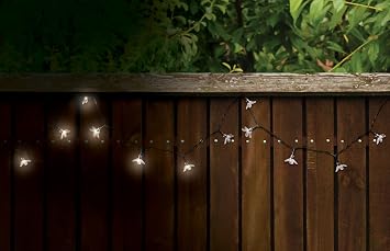 IdeaWorks Solar Flower String Lights - Warm White
